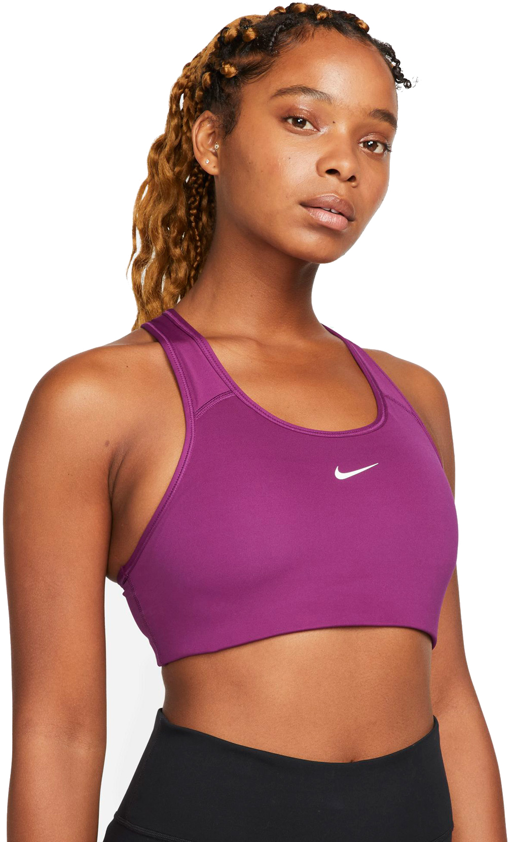 Nike DriFit Swoosh medium Padded BH