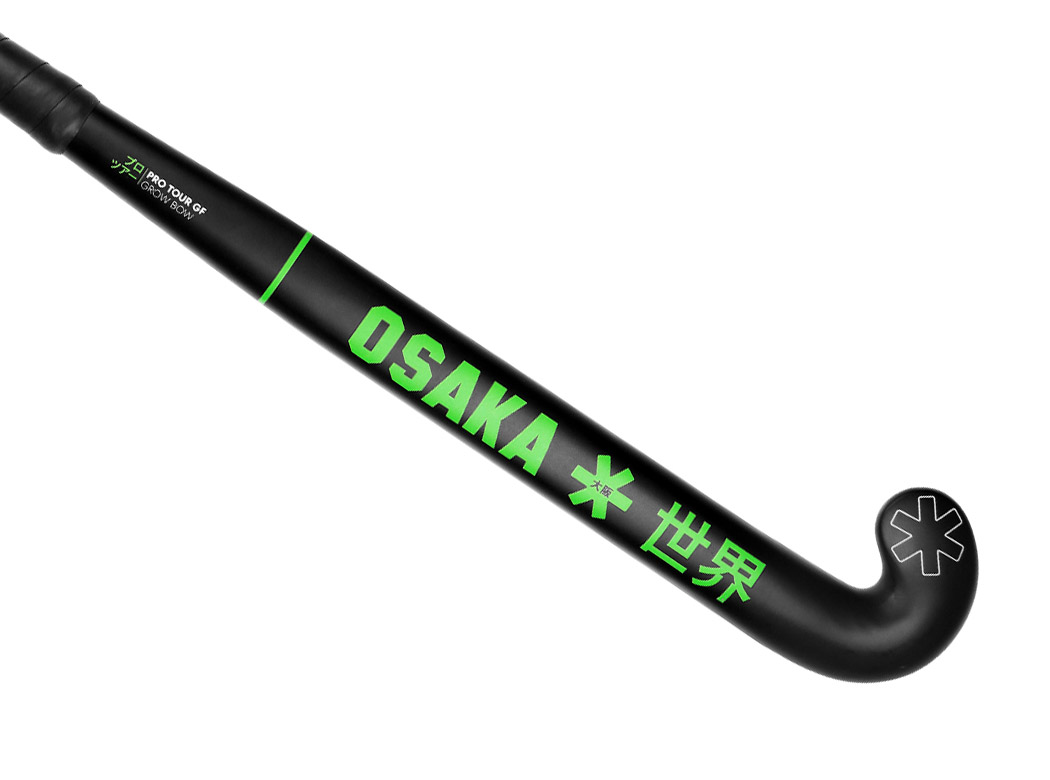 Osaka Pro Tour GF Grow Bow Junior - Hockeysticks - Black/Green